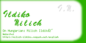 ildiko milich business card